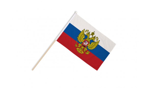 Russia (Crest) Hand Flags